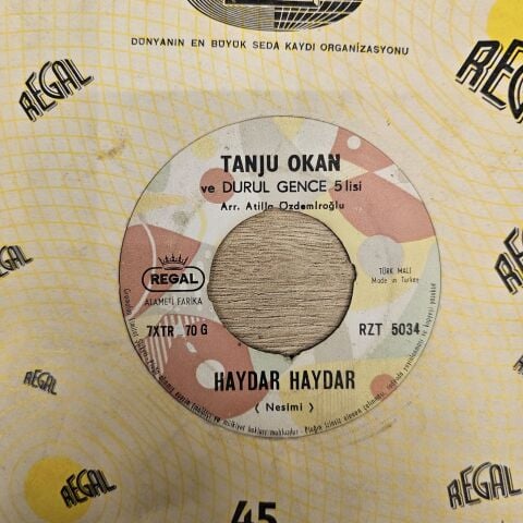 Tanju Okan  – Haydar Haydar / Hayat Üç Perdedir 45LİK PLAK