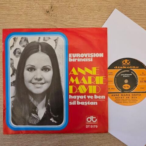 Anne Marie David – Hayat Ve Ben / Sil Baştan 45LİK PLAK
