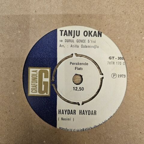Tanju Okan  – Haydar Haydar / Hayat Üç Perdedir 45LİK PLAK