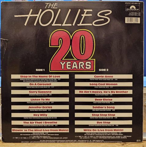 The Hollies – 20 Years LP PLAK