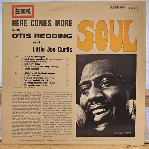 Otis Redding, Little Joe Curtis – Here Comes More Soul LP PLAK