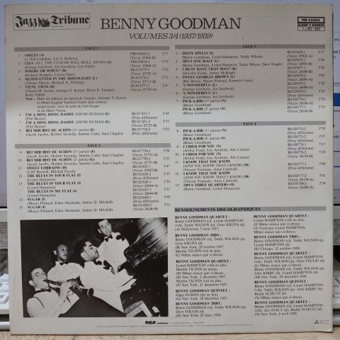 Benny Goodman – ''The Complete Small Combinations'' Volumes 3/4 (1937/1939) LP PLAK