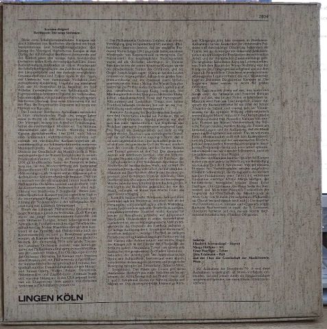 Beethoven*, Herbert von Karajan und Philharmonia Orchester London* – Die Neun Symphonien BOX SET LP PLAK