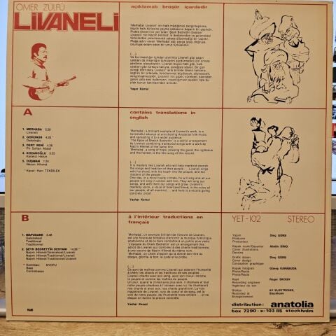 Zülfü Livaneli – Merhaba LP PLAK