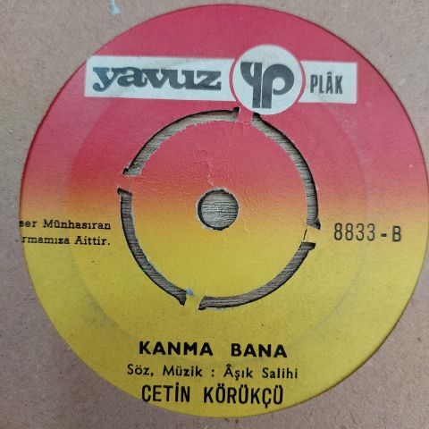 ÇETİN KÖRÜKÇÜ - UNUTURSUN DİYE 45LİK PLAK