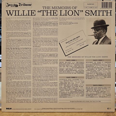 Willie ''The Lion'' Smith – The Memoirs Of Willie ''The Lion'' Smith LP PLAK