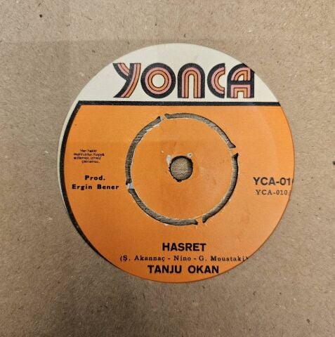 Tanju Okan – Hasret / Ah Bir Zengin Olsam 45LİK PLAK