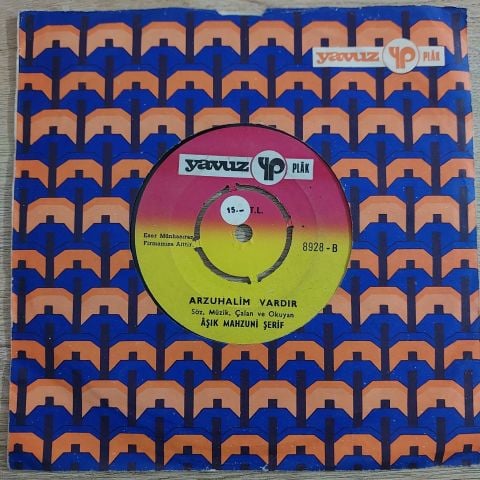 Aşık Mahzuni Şerif  Arzuhalim Vardır / Talihsiz Feride 45LİK PLAK