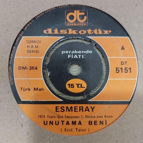 Esmeray – Unutama Beni / Ayrılık Olsa Bile 45LİK PLAK