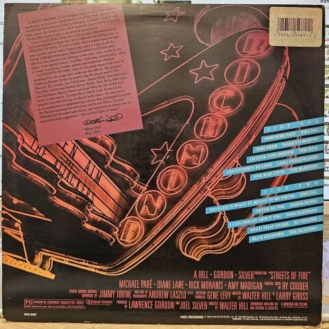Various – Streets Of Fire - Music From The Original Motion Picture Soundtrack LP PLAK