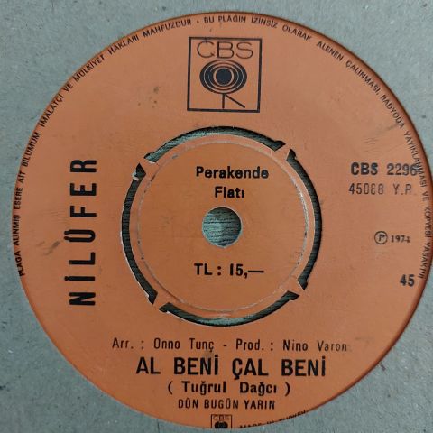 Nilüfer – Al Beni Çal Beni / Körebe 45LİK PLAK