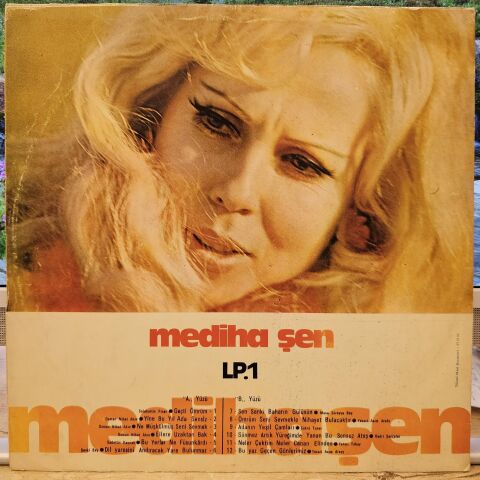 MEDİHA ŞEN - KLASİK TÜRK MÜZİĞİNDEN SEÇMELER 1 LP PLAK