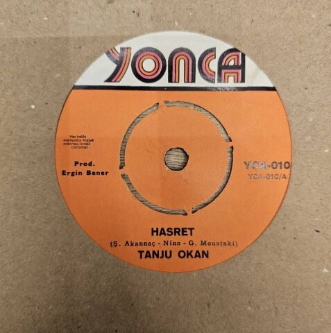 Tanju Okan – Hasret / Ah Bir Zengin Olsam 45LİK PLAK
