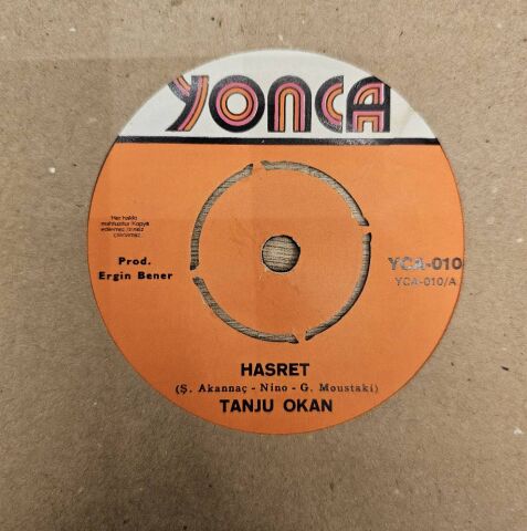 Tanju Okan – Hasret / Ah Bir Zengin Olsam 45LİK PLAK