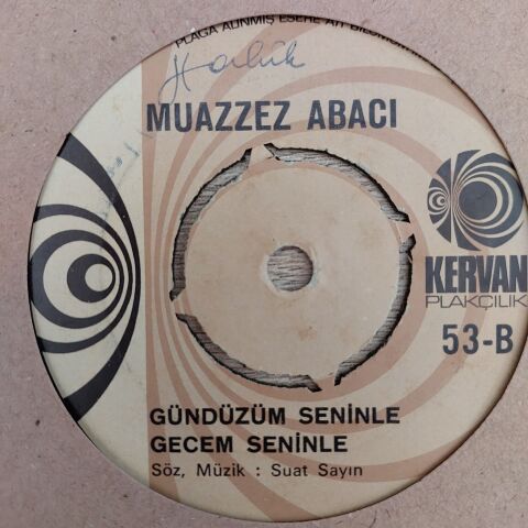 Muazzez Abacı – Bir Sen Kaldın İçimde / Gündüzüm Seninle Gecem Seninle 45LİK PLAK