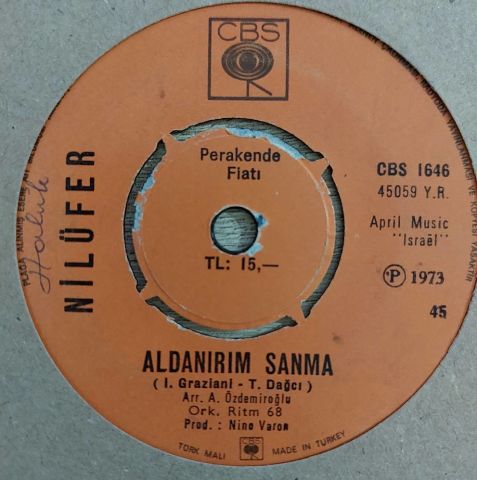 Nilüfer – Göreceksin Kendini / Aldanırım Sanma 45LİK PLAK
