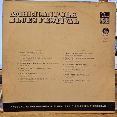Various – American Folk Blues Festival LP PLAK