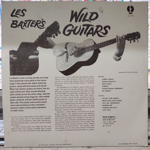 Les Baxter And His Orchestra – Les Baxter's Wild Guitars LP PLAK