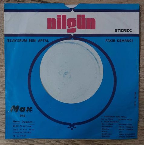 Nilgün – Seviyorum Seni Aptal 45LİK PLAK