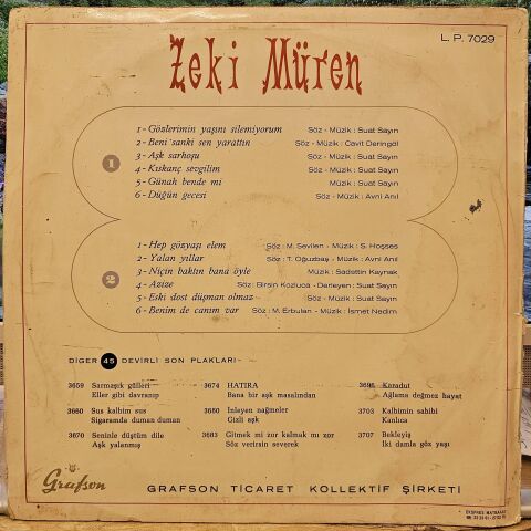 Zeki Müren – Zeki Müren LP PLAK