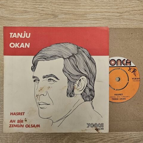 Tanju Okan – Hasret / Ah Bir Zengin Olsam 45LİK PLAK