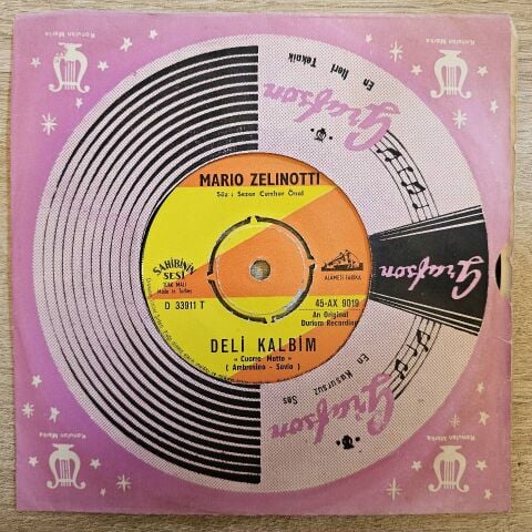 Mario Zelinotti – Quando Un Ragazzo Si Trova Nei Guai / Deli Kalbim 45LİK PLAK
