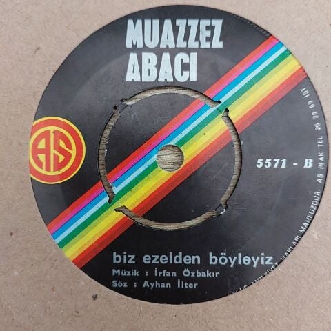 Muazzez Abacı – Yine Efkarlıyım / Biz Ezelden Böyleyiz 45LİK PLAK