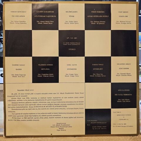 ÇEŞTİLİ SANATÇILAR - YERLİ TOPLAMA LP PLAK