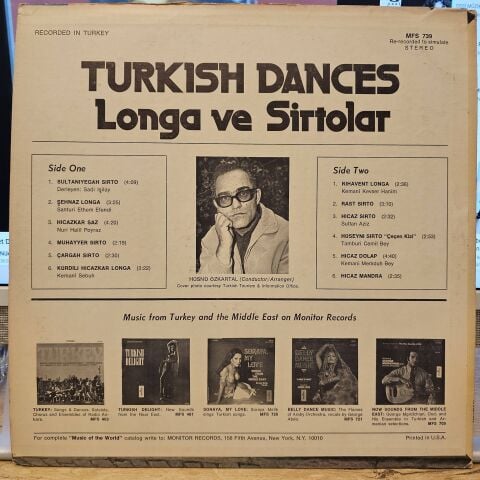 Hüsnü Özkartal – Turkish Dances (Longa Ve Sirtolar) LP PLAK