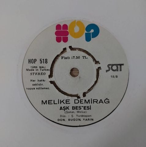 Melike Demirağ – Hani .. / Aşk Bestesi 45LİK PLAK