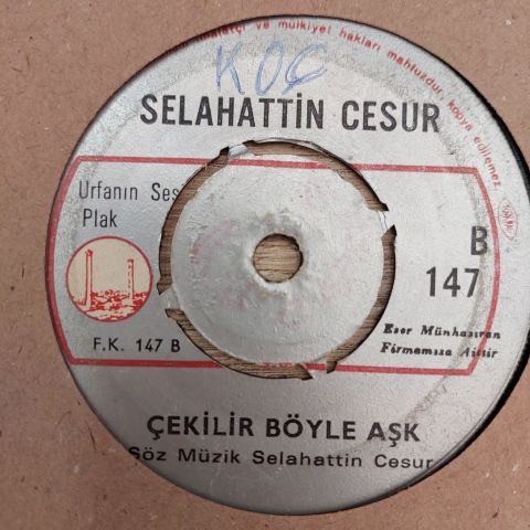 SELAHATTİN CESUR - KALBİMİN İSYANI 45LİK PLAK