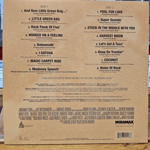 Various – Reservoir Dogs (Original Motion Picture Soundtrack) LP PLAK