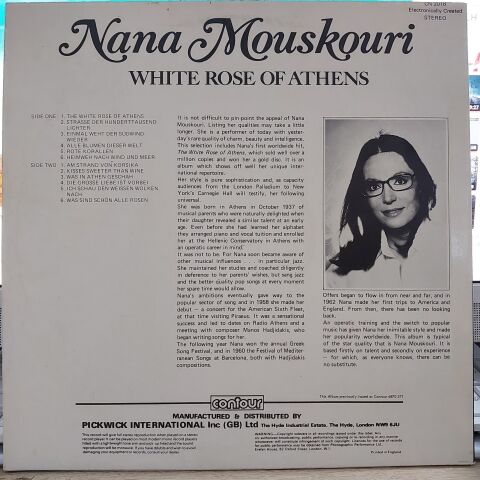 Nana Mouskouri – White Rose Of Athens LP PLAK