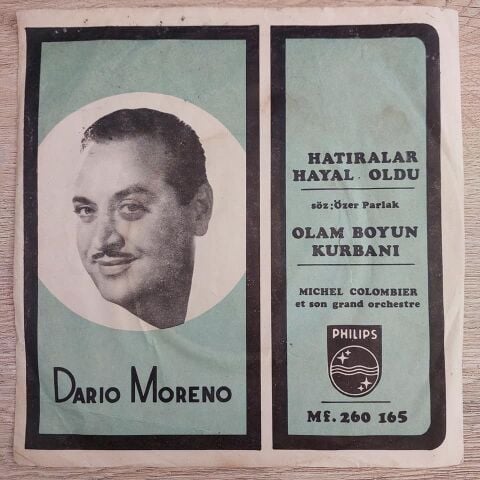 DARİO MORENO - HATIRALAR HAYAL OLDU 45LİK PLAK