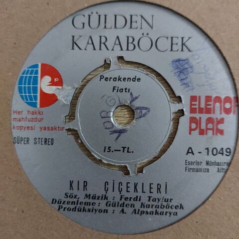 Gülden Karaböcek – Kır Çiçekleri / Dokunma Keyfine Yalan Dünyanın 45LİK PLAK