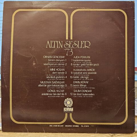 Various – Altın Sesler '73 LP PLAK