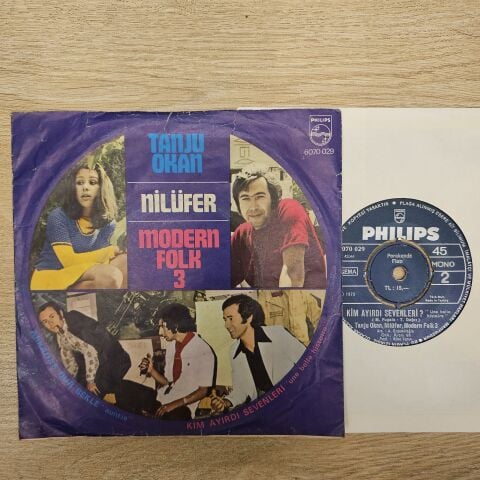 Tanju Okan, Nilüfer, Modern Folk 3 – Arkadaş Dur Bekle / Kim Ayırdı Sevenleri 45LİK PLAK...