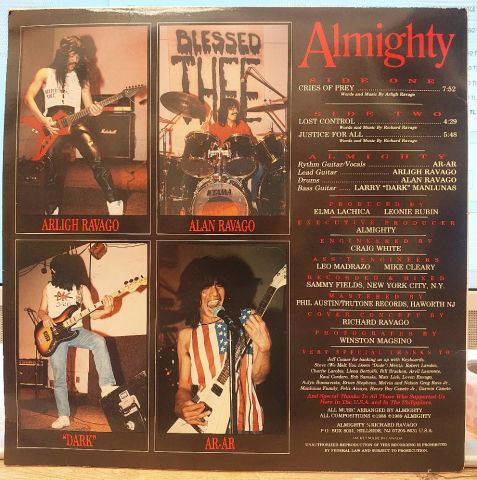 Almighty – Cries of Prey LP PLAK