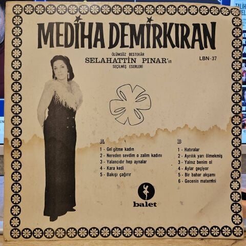 Mediha Demirkıran – Ölümsüz Bestekar Selahattin Pınar'ın Seçilmiş Eserleri LP PLAK