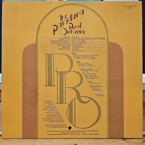 The Pasadena Roof Orchestra – On Tour LP PLAK