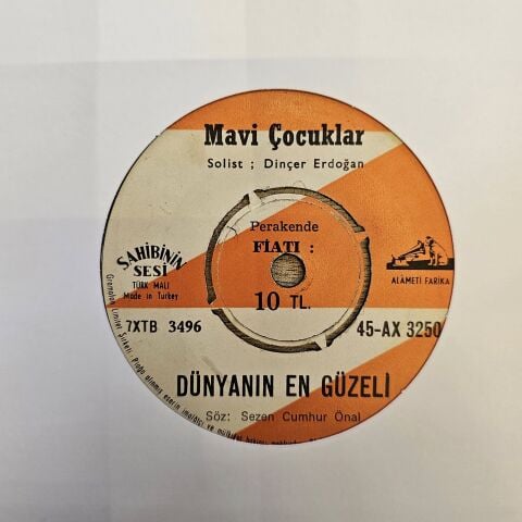 Mavi Çocuklar – Dünyanın En Güzeli / Dün Geçtim Önünden Eski Evin 45LİK PLAK