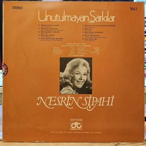 Nesrin Sipahi – Unutulmayan Şarkılar Vol.1 LP PLAK