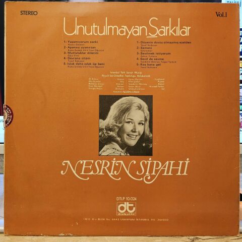 Nesrin Sipahi – Unutulmayan Şarkılar Vol.1 LP PLAK