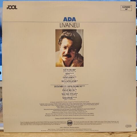 Zülfü Livaneli – Ada LP PLAK