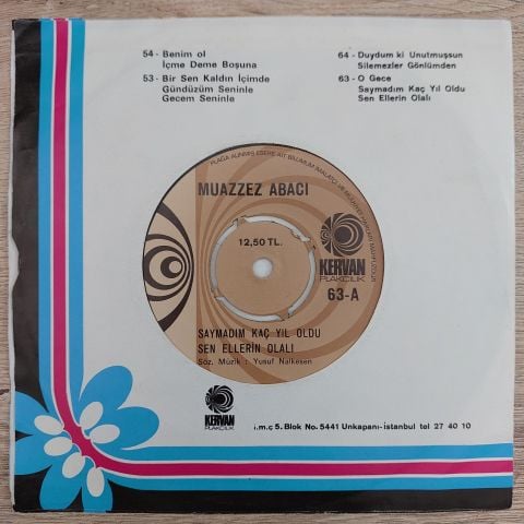 Muazzez Abacı – O Gece 45LİK PLAK