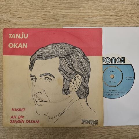 Tanju Okan – Hasret / Ah Bir Zengin Olsam 45LİK PLAK