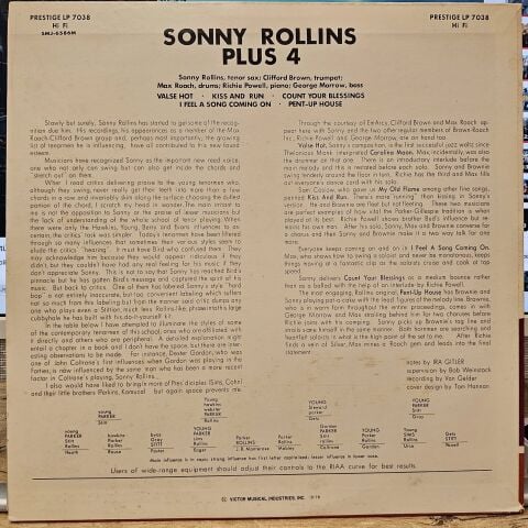 Sonny Rollins – Plus 4 LP PLAK
