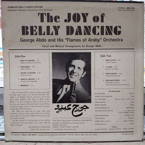 George Abdo And His ''Flames Of Araby'' Orchestra – The Joy Of Belly Dancing LP PLAK