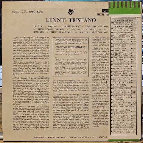Lennie Tristano – Lennie Tristano LP PLAK