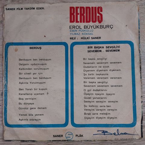 EROL BÜYÜKBURÇ - BİR BAŞKA SEVGİLİYİ SEVEMEM SEVEMEM 45LİK PLAK